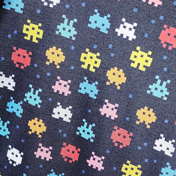 Pins & Aces Vintage Arcade Print Wicking Stretch Knit Golf Polo Small - Picture 4 of 7